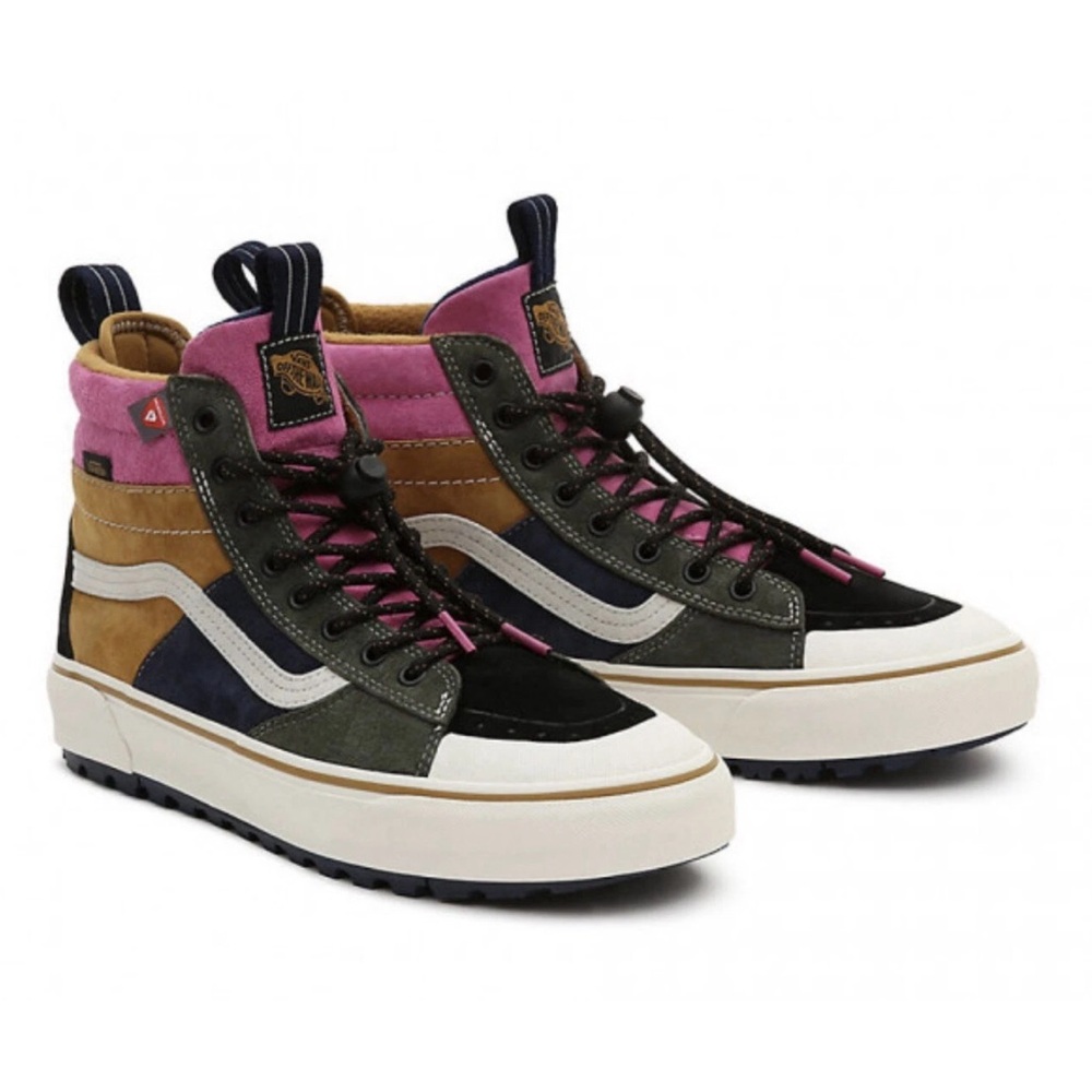 Vans SK8-hi MTE-2 boots suede black multi mermaid 10.5 women’s